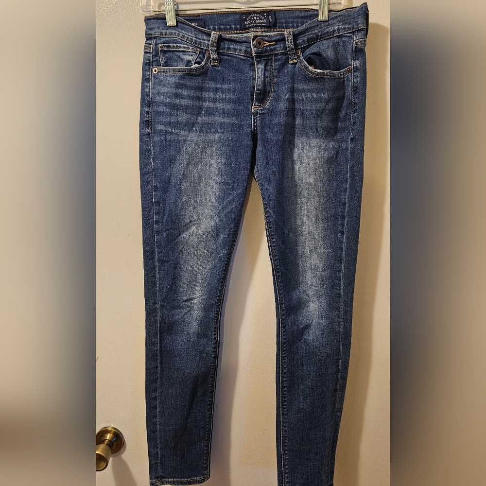 Lucky Brand Charlie Skinny Women's Blue Stretch Jeans Size 8/29